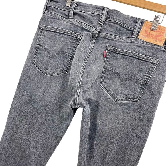 Levi's Men's 511 Slim Fit Stretch Dark Gray Jeans 38x30 Classic Skater - Picture 7 of 9